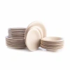 Stone Lain Aro 24-pc. Stoneware Dinnerware Set In Sand