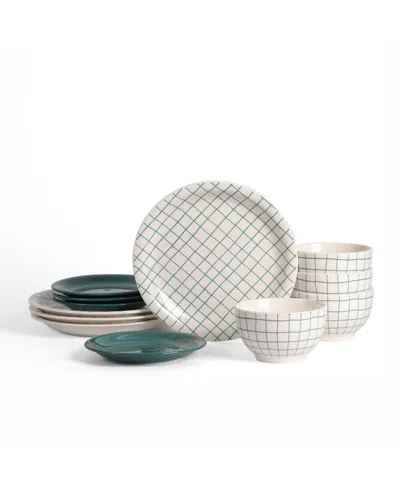 STONE LAIN ASH 12-PIECE DINNERWARE SET, SERVICE FOR 4