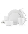 Stone Lain Juliette Bone China 16 Pc. Dinnerware Set, Service For 4 In White