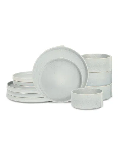 Stone Lain Bao 12 Pc. Dinnerware Set, Service For 4 In Gray