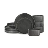 Stone Lain Bao 12-pc. Stoneware Dinnerware Set In Gray