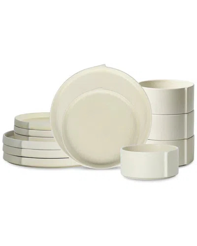 Stone Lain Bao 12pc Dinnerware Set In Beige