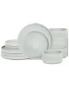 Stone Lain Bao 12pc Dinnerware Set In Blue