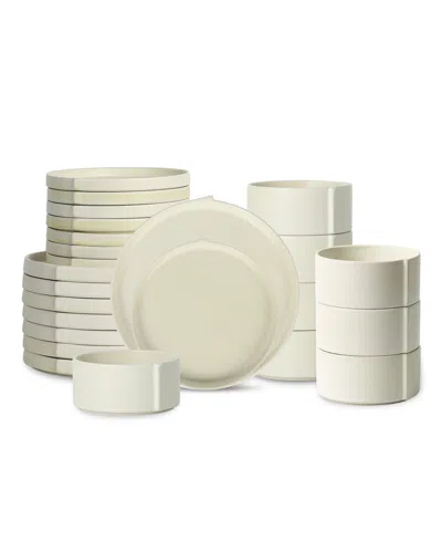 Stone Lain Bao 24 Pc. Dinnerware Set, Service For 8 In White