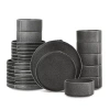 Stone Lain Bao 24-pc. Stoneware Dinnerware Set In Gray
