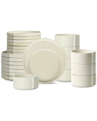 Stone Lain Bao 24pc Dinnerware Set In Beige