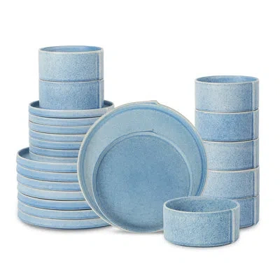 Stone Lain Bao 24-piece Dinnerware Set Stoneware In Blue