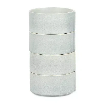 Stone Lain Bao 4-pc. Stoneware Cereal Bowl In Gray