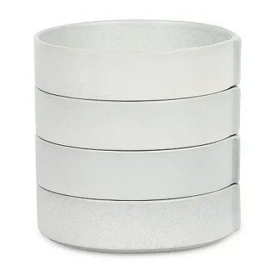 Stone Lain Bao 4-pc. Stoneware Pasta Bowl In Gray