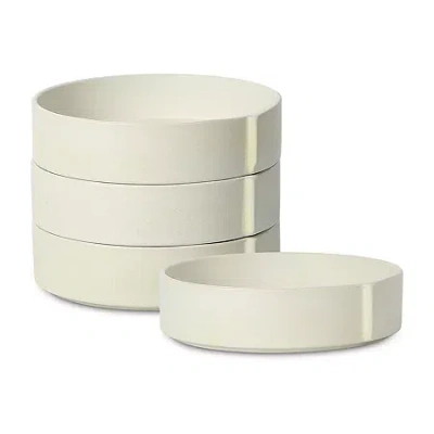 Stone Lain Bao 4-pc. Stoneware Pasta Bowl In Sand