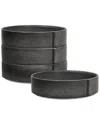 Stone Lain Bao 4pc Pasta Bowl Set In Grey