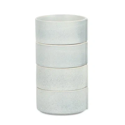 Stone Lain Bao 4-piece Bowl Set Stoneware In Blue,grey