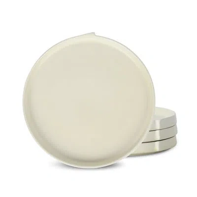 Stone Lain Bao 4-piece Dinner Plate Set Stoneware In Beige