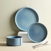 Stone Lain Bao Stoneware 12-piece Dinnerware Set In Blue
