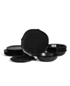 Stone Lain Baskerville 12 Pc. Dinnerware Set, Service For 4 In Black