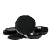 Stone Lain Baskerville 12-piece Dinnerware Set Stoneware In Black