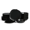 Stone Lain Baskerville 24-piece Dinnerware Set Stoneware In Black