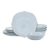 Stone Lain Baskerville Stoneware 12-piece Dinnerware Set In Blue