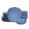 Stone Lain Baskerville Stoneware 24-piece Dinnerware Set In Blue