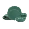 Stone Lain Baskerville Stoneware Dinnerware Set In Green