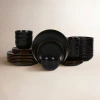 Stone Lain Brasa Dinnerware Set Stoneware In Black