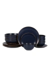 Stone Lain Brasa Stoneware 16-piece Dinnerware Set In Blue
