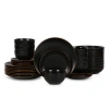 Stone Lain Brasa Stoneware 32-piece Dinnerware Set In Black