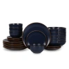 Stone Lain Brasa Stoneware 32-piece Dinnerware Set In Blue
