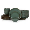 Stone Lain Brasa Stoneware 32-piece Dinnerware Set In Green
