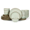 Stone Lain Brasa Stoneware 32-piece Dinnerware Set In Light Green