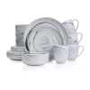 Stone Lain Brighton 16-pc. Porcelain Dinnerware Set In Gray