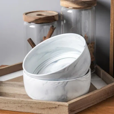 Stone Lain Brighton Porcelain 4-piece Bowl Set In Gray