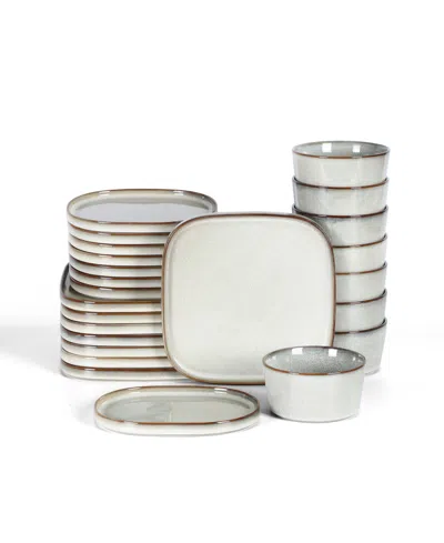 Stone Lain Cairo 24 Pc. Dinnerware Set, Service For 8 In Gray