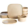 Stone Lain Cairo Stoneware 12-piece Dinnerware Set In Gold