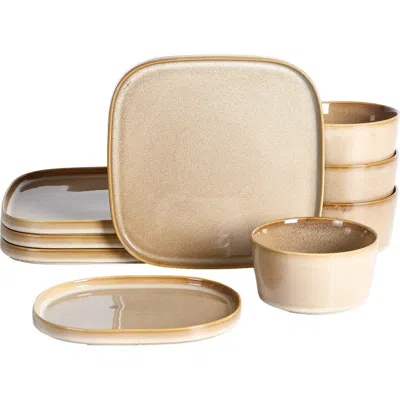 Stone Lain Cairo Stoneware 12-piece Dinnerware Set In Gold