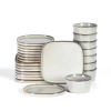 Stone Lain Cairo Stoneware 24-piece Dinnerware Set In Grey
