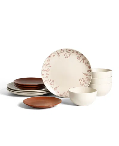STONE LAIN CAMELIA 12-PIECE DINNERWARE SET, SERVICE FOR 4