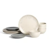 Stone Lain Camelia 12-piece Dinnerware Set Stoneware In Gray
