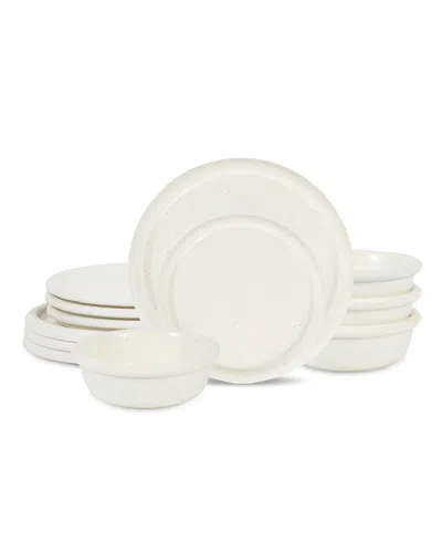 Stone Lain Capri 12 Pc. Dinnerware Set, Service For 4 In White