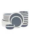 Stone Lain Capri 24 Pc. Dinnerware Set, Service For 8 In Gray