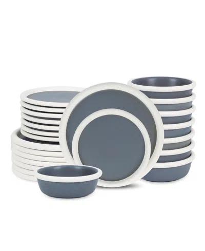 Stone Lain Capri 24 Pc. Dinnerware Set, Service For 8 In Gray
