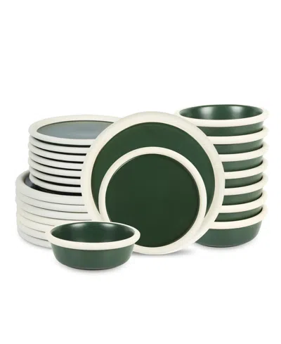 Stone Lain Capri 24 Pc. Dinnerware Set, Service For 8 In Green