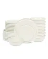 Stone Lain Capri 24 Pc. Dinnerware Set, Service For 8 In White