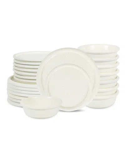 Stone Lain Capri 24 Pc. Dinnerware Set, Service For 8 In White