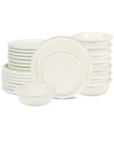 Stone Lain Capri 24pc Dinnerware Set In White