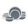 Stone Lain Capri 4-pc. Stoneware Dinnerware Set In Blue