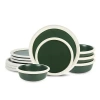 Stone Lain Capri 4-pc. Stoneware Dinnerware Set In Green