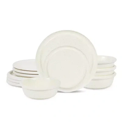 Stone Lain Capri 4-pc. Stoneware Dinnerware Set In White
