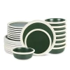 Stone Lain Capri Stoneware Dinnerware Set In Green