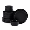 Stone Lain Celina 12-pc. Stoneware Dinnerware Set In Black